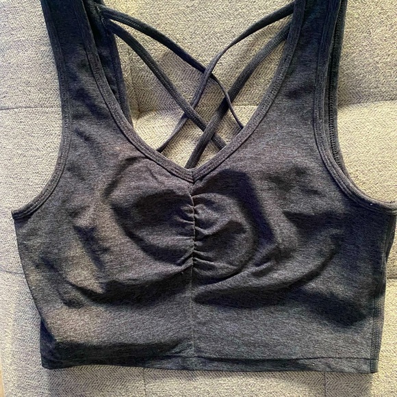 Zella Tops - Zella cross back crop workout top